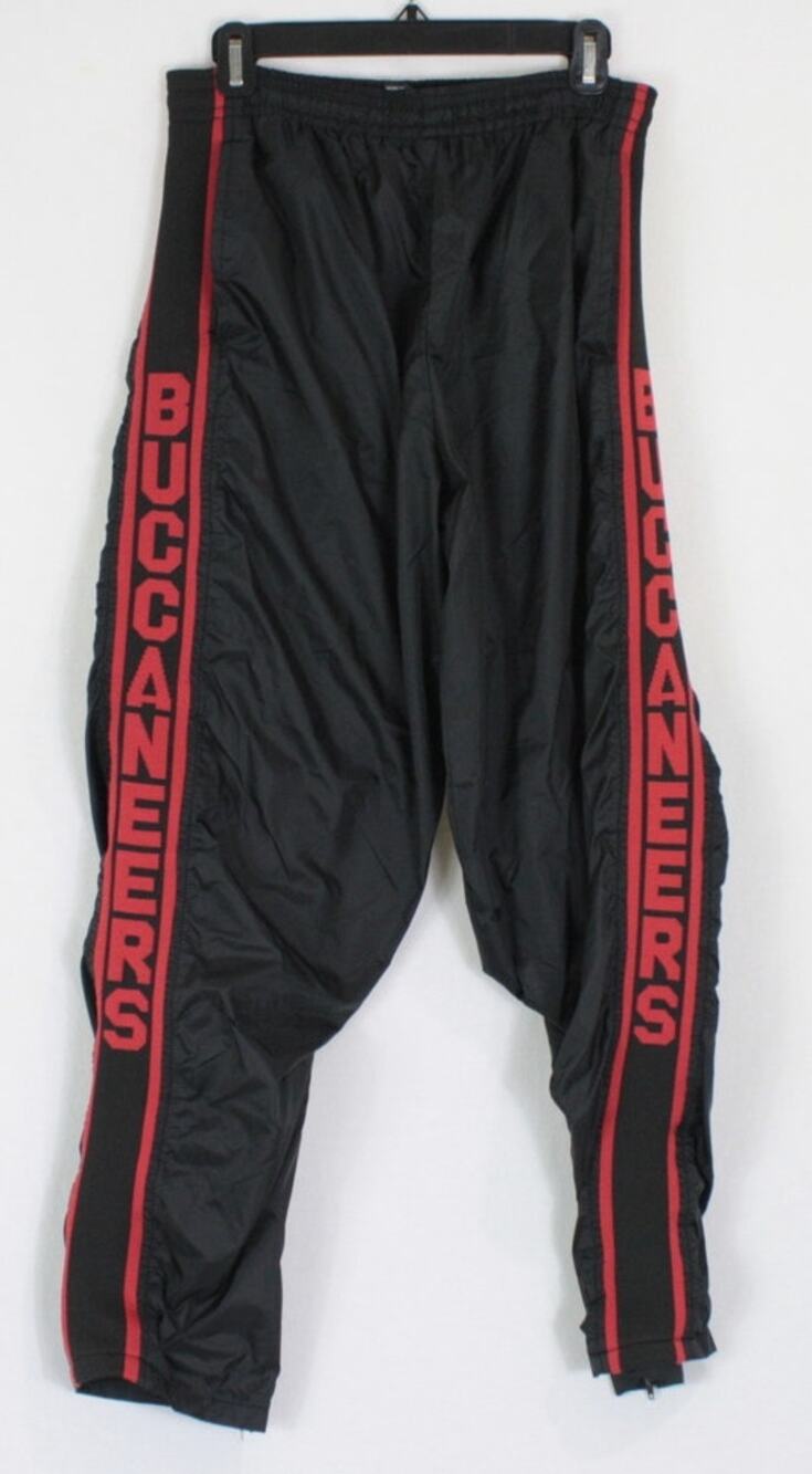 Vintage Tampa Bay Buccaneers Pants Mens M 90s Spell Out NFL Windbreaker